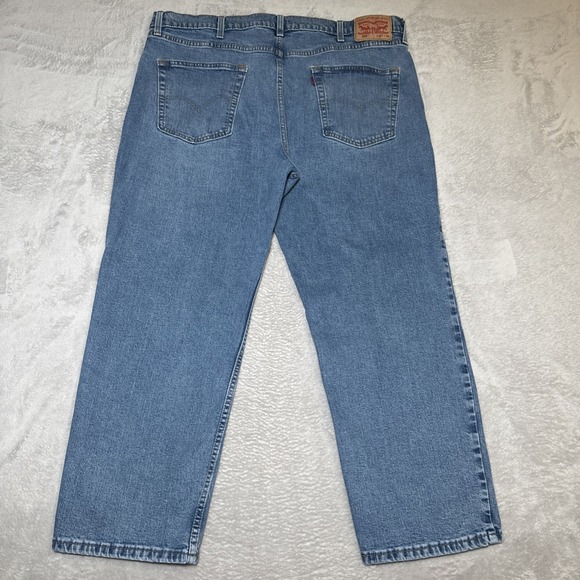 Levis 550 Jeans Mens 42x29 Blue Relaxed Fit Denim Straight Leg Pants Baggy - Picture 1 of 11